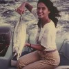 Sylvia with tuna caught off Oahu